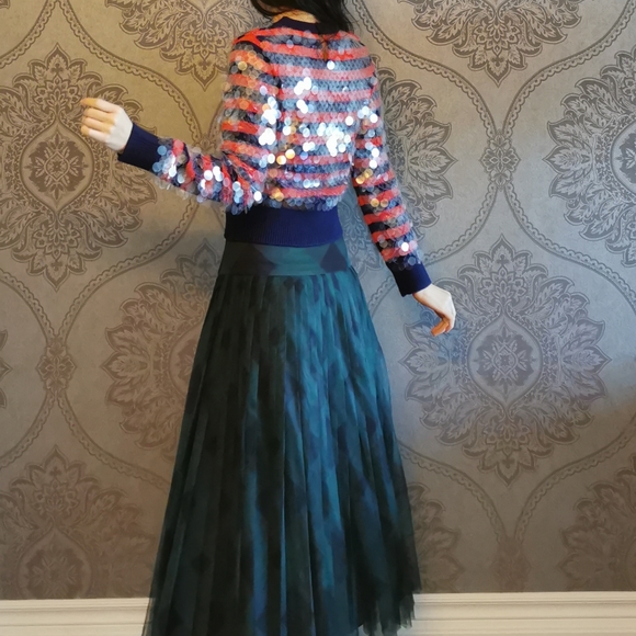 New MIU MIU WOOL SWEATER WITH SEQUIN SIZE 36 - Picture 6 of 12